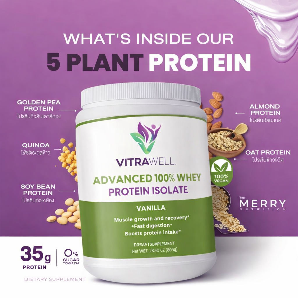 Advanced 100% Whey Protein Isolate (Vanilla)